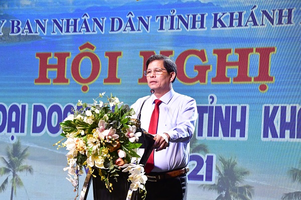 Ông Nguyễn Tấn Tuân- Chủ tịch UBND tỉnh phát biểu khai mạc
