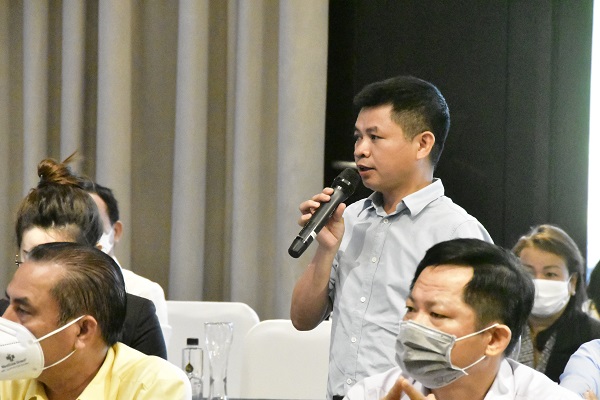 Ông Trần Văn Hải- P. Chủ tịch Hiệp hội Bất động sản phát biểu