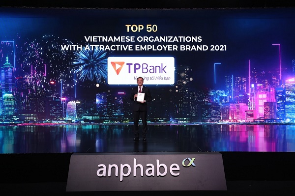 TPBank được vinh danh trong “Top 50 Doanh nghiệp Việt có Thương hiệu tuyển dụng hấp dẫn”