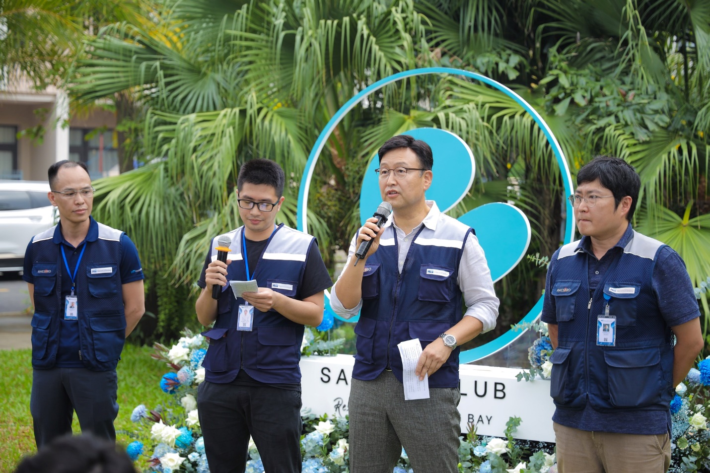 Ông Lee Jae Joon – Giám đốc dự án, đại diện HanmiGlobal phát biểu trong sự kiện giới thiệu của Sailing Club Signature Resort Ha Long Bay
