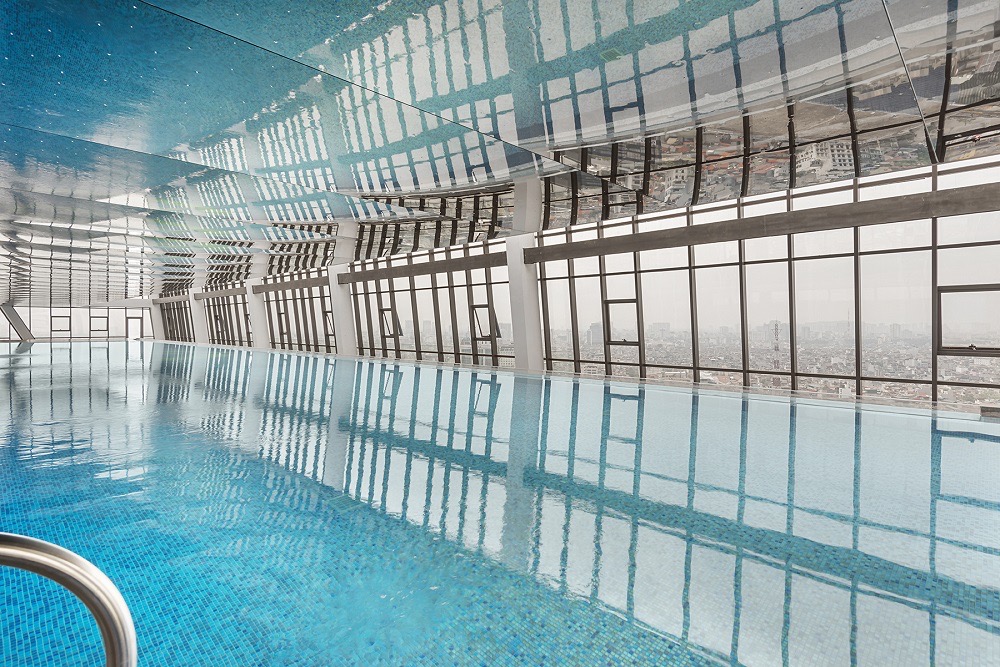 Bể bơi vô cực tại dự án Grandeur Palace - Giảng Võ