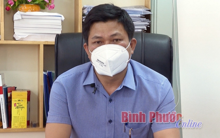 Ông Nguyễn Văn Sáu, Giám đốc Trung tâm Kiểm soát bệnh tật tỉnh Bình Phước. (Ảnh: Báo Bình Phước)