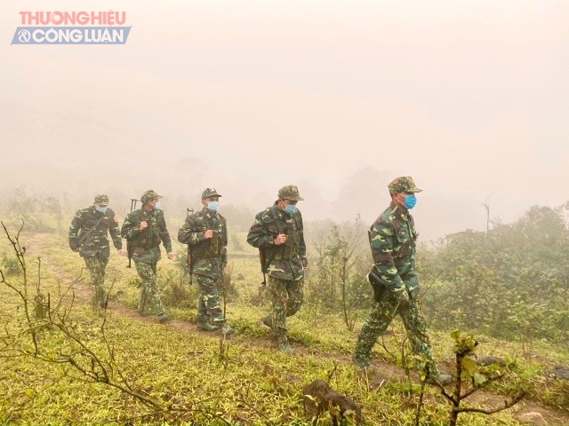 Lực lượng biên phòng tăng cường tuần tra ở vùng biên Quảng Trị