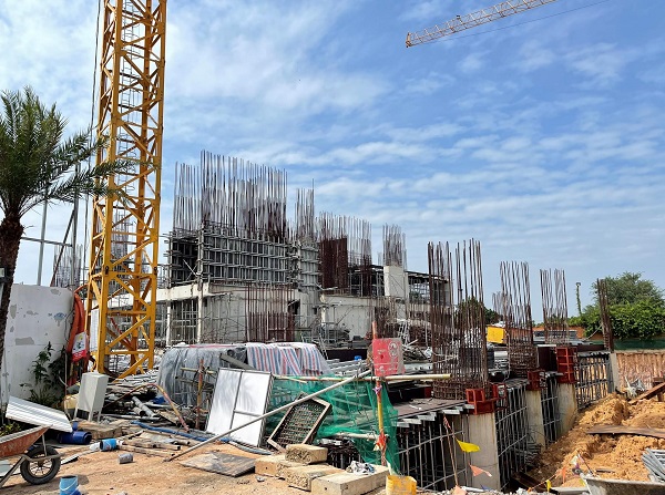 Dự án C-River View của C-Holdings đã xây lên tầng 3 dù chưa được cấp phép