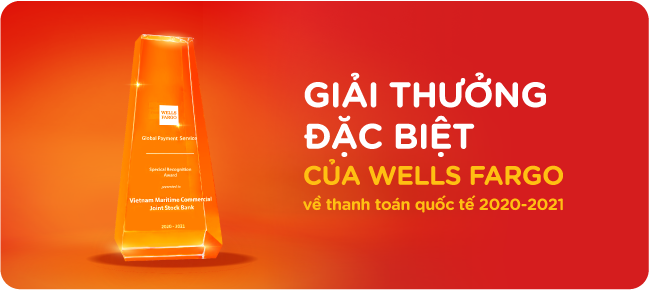 MSB nhận Giải thưởng đặc biệt về thanh toán quốc tế từ Wells Fargo