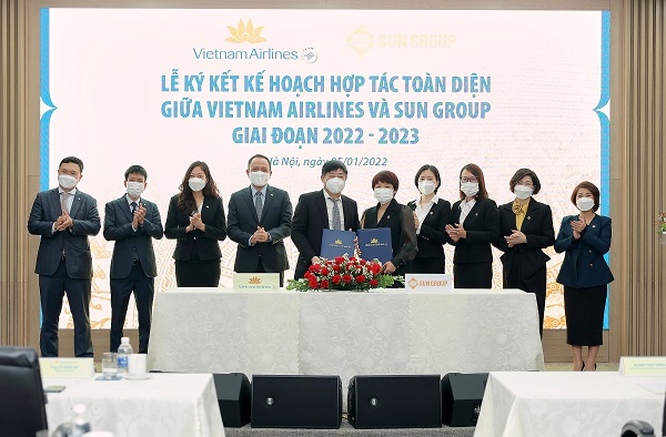 Lễ ký kết KH hợp tác toàn diện giữa Sun Group và Vietnam Airlines