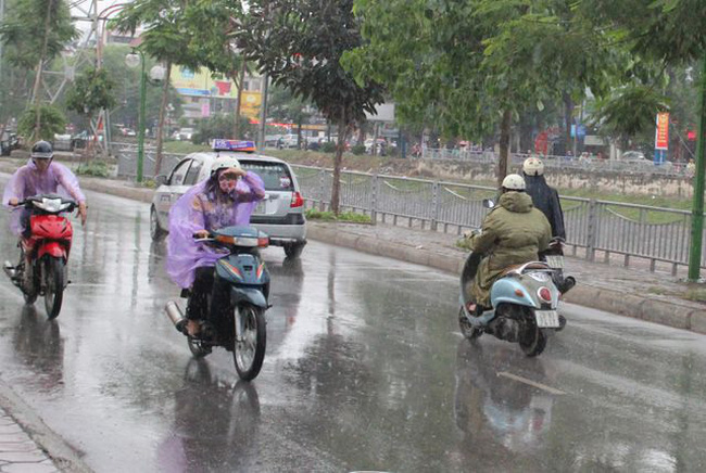 Ngày mai Hà Nội có mưa nhỏ, trời rét