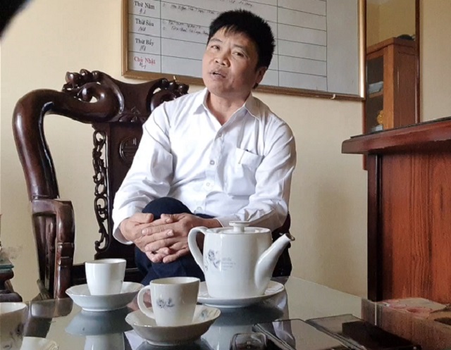 Ông Đặng Viết Mong - chủ tịch UBND thị trấn Yên Thịnh