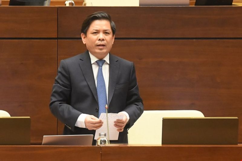 Bộ trưởng Bộ Giao thông-Vận tải Nguyễn Văn Thể phát biểu giải trình, làm rõ một số vấn đề đại biểu Quốc hội nêu
