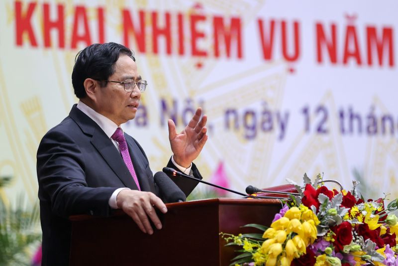 Thủ tướng Phạm Minh Chính phát biểu chỉ đạo tại Hội nghị trực tuyến ngành nội vụ