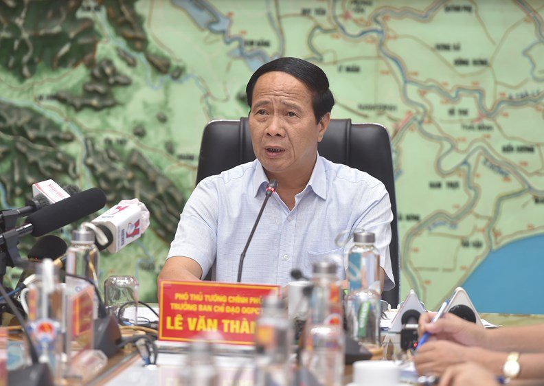 Phó Thủ tướng Lê Văn Thành làm Chủ tịch Ủy ban Quốc gia Ứng phó sự cố, thiên tai và Tìm kiếm cứu nạn. Ảnh: VGP
