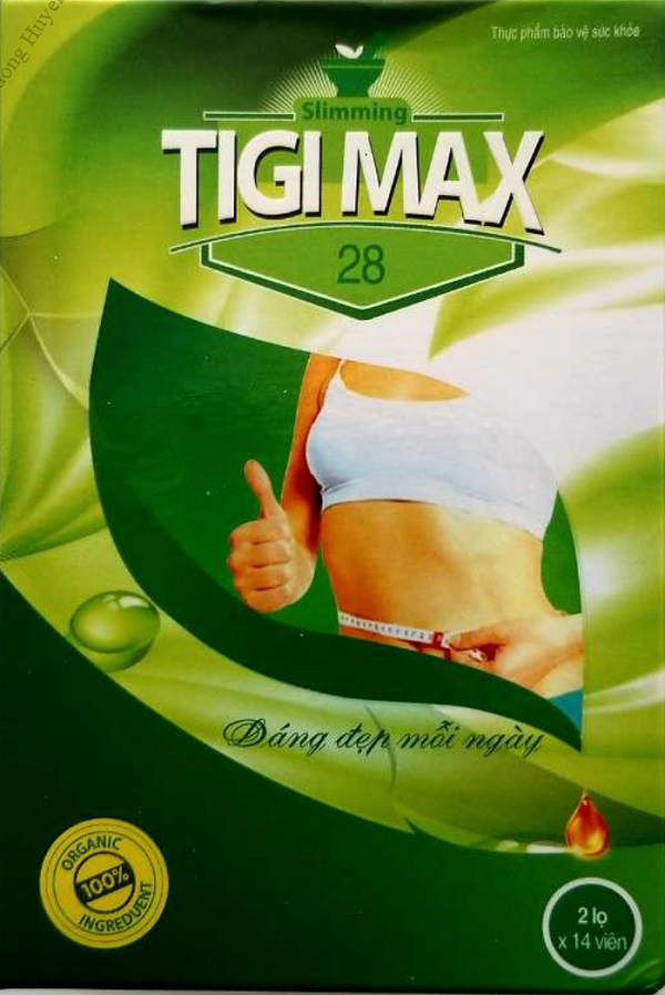 Sản phẩm Slimming TIGI MAX 28 có chứa chất cấm Sibutramine (Nguồn ảnh Cục quản lý Dược)