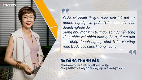 Bà Đặng Thanh Vân - Chuyên gia Tư vấn Chiến lược Doanh nghiệp, Chủ tich HĐQT Công ty CP Thương hiệu và Quản trị Thanhs