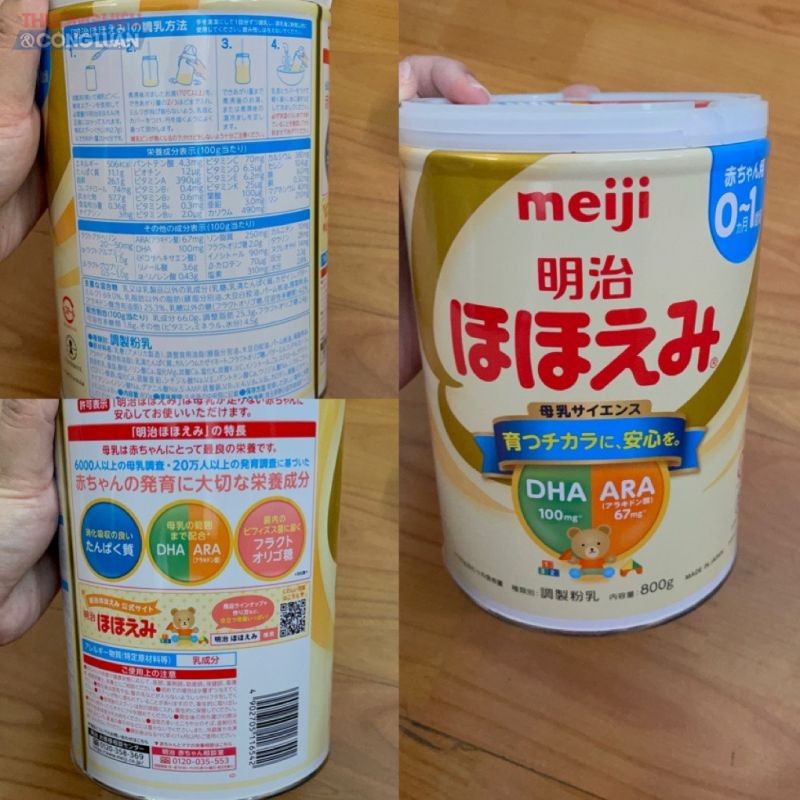 Sản phẩm sữa Meji theo lời của nhân viên được “xách tay” từ Nhật Bản, không hề có thông tin đơn vị nhập khẩu