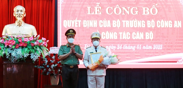 Thượng tá Nguyễn Văn Tăng được bổ nhiệm làm Phó Giám đốc Công an TP. Đà Nẵng