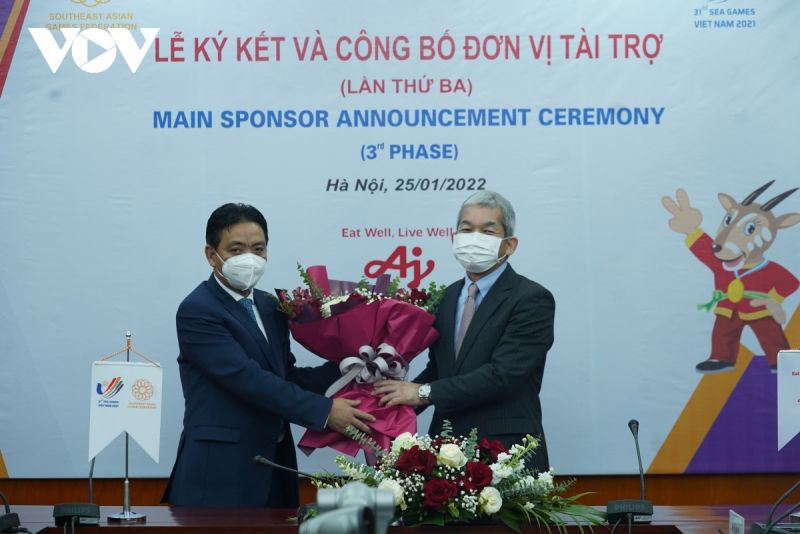 Chủ nhà Việt Nam đã ký kết và công bố nhà tài trợ Kim cương với Tập đoàn Ajinomoto Nhật Bản (Ajinomoto).
