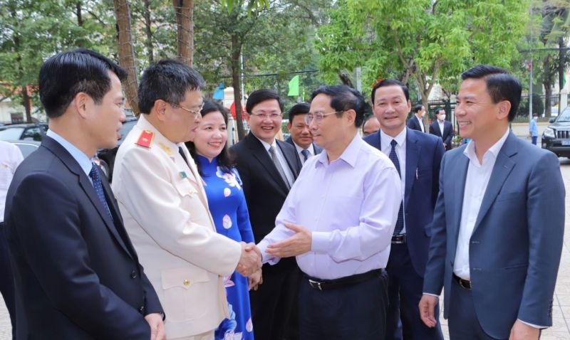 Thủ tướng Chính phủ Phạm Minh Chính đến thăm, chúc Tết tại Công an tỉnh Thanh Hóa