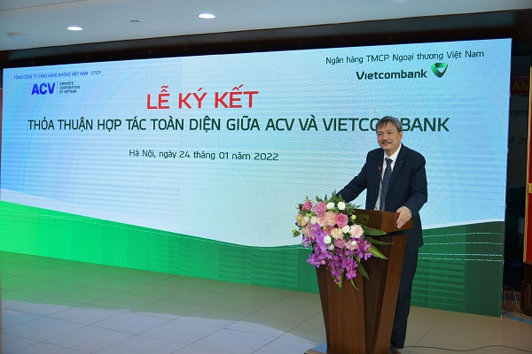 Ông Lại Xuân Thanh - Chủ tịch Hội đồng quản trị ACV phát biểu tại Lễ ký kết