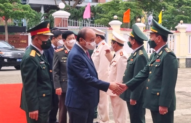 Chủ tịch nước Nguyễn Xuân Phúc chúc Tết tại TP. Đà Nẵng