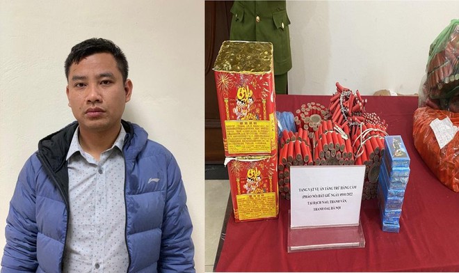 Công an Hà Nội khởi tố đối tượng buôn bán pháo tàng trữ súng trong nhà