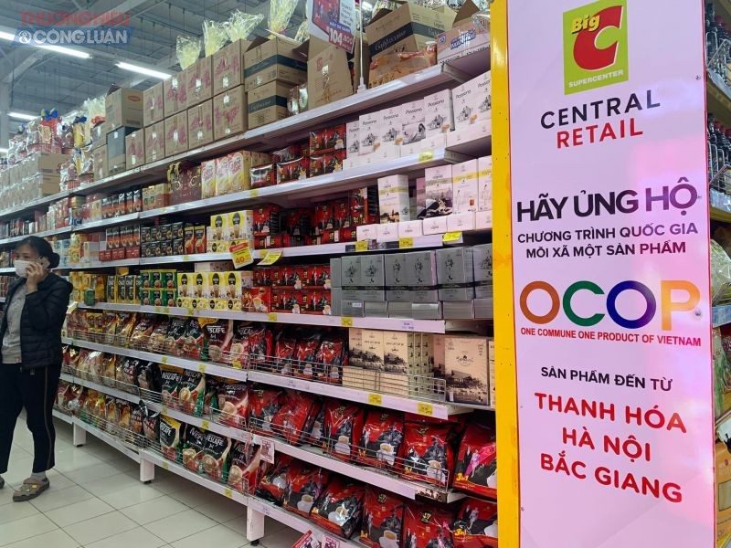 Dịp Tết Nguyên đán 2022, tổng giá trị sản phẩm OCOP được tiêu thụ trên thị trường toàn tỉnh Thanh Hóa đạt khoảng 20 tỷ đồng