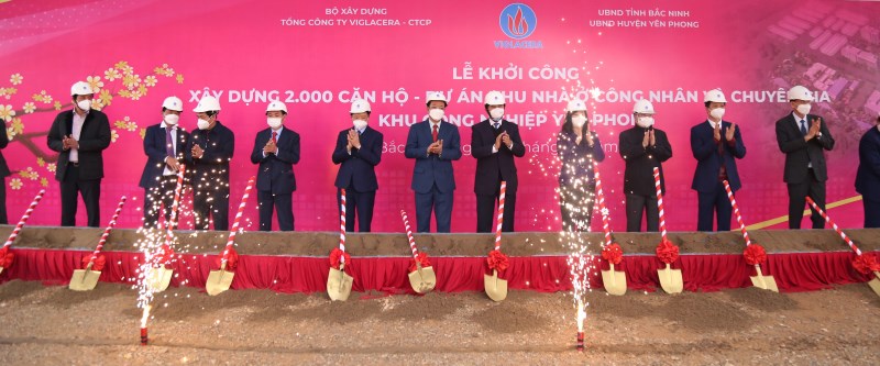 Lễ khởi công Dự án 2000 căn hộ - Khu nhà ở công nhân KCN Yên Phong, Bắc Ninh