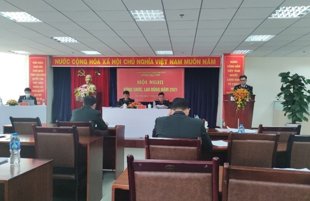 Thanh tra tỉnh Lâm Đồng tổ chức hội nghị công chức, lao động năm 2021. Ảnh: Vũ Linh/Báo Thanh tra