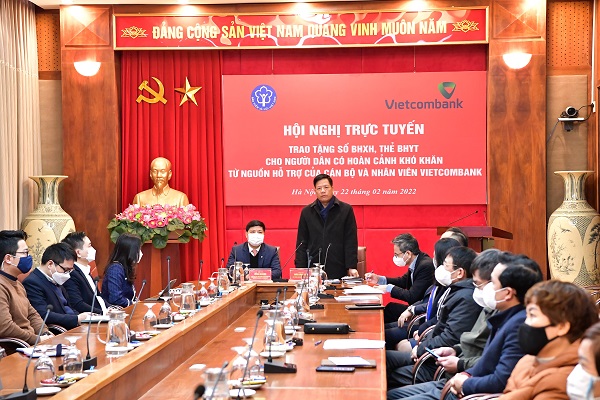 Ông Trần Đình Liệu – Phó Tổng giám đốc BHXH Việt Nam phát biểu tại Hội nghị