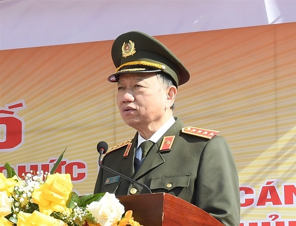 Đại tướng Tô Lâm, Bộ trưởng Bộ Công an phát biểu chỉ đạo tại buổi lễ