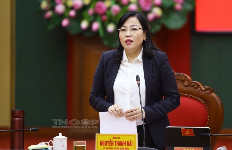 Bí thư Tỉnh ủy Nguyễn Thanh Hải phát biểu kết luận Hội nghị