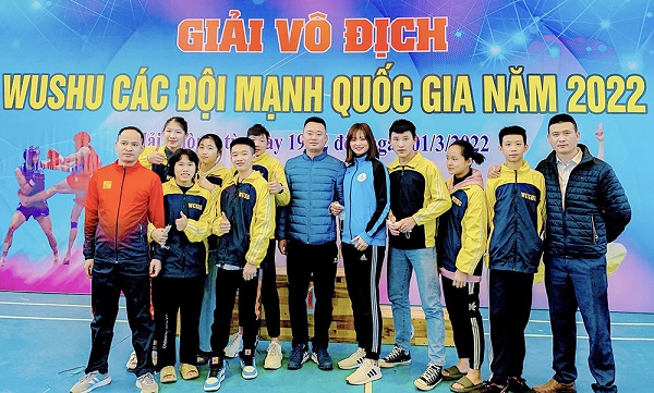 Đoàn Wushu Phú Thọ giành 6 Huy chương Đồng tại Giải vô địch Wushu các đội mạnh Quốc gia năm 2022
