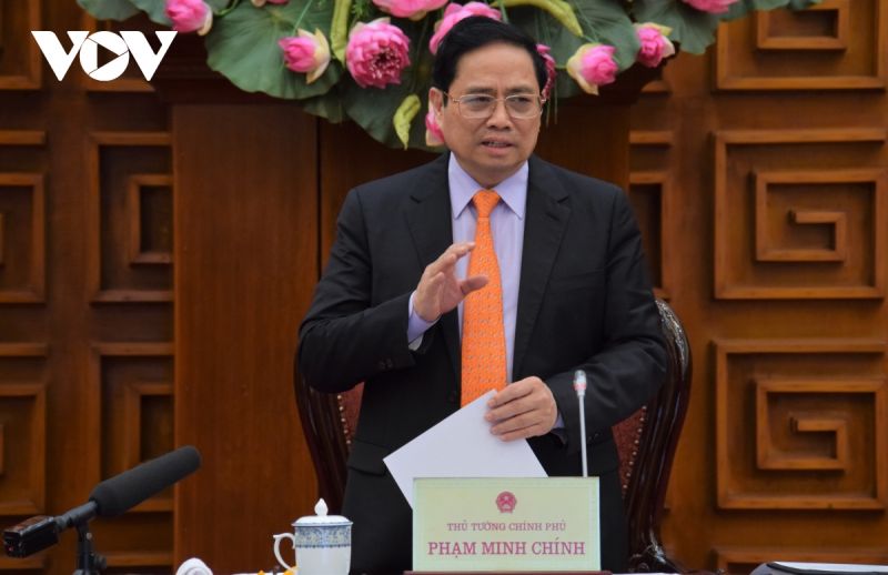 Thủ tướng Phạm Minh Chính phát biểu chỉ đạo tại cuộc họp