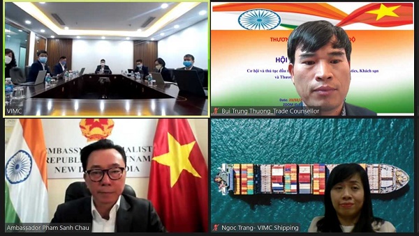 hội thảo chủ đề “Cơ hội đầu tư và kinh doanh của doanh nghiệp Việt Nam trong lĩnh vực vận tải và Logistics tại thị trường Ấn Độ”