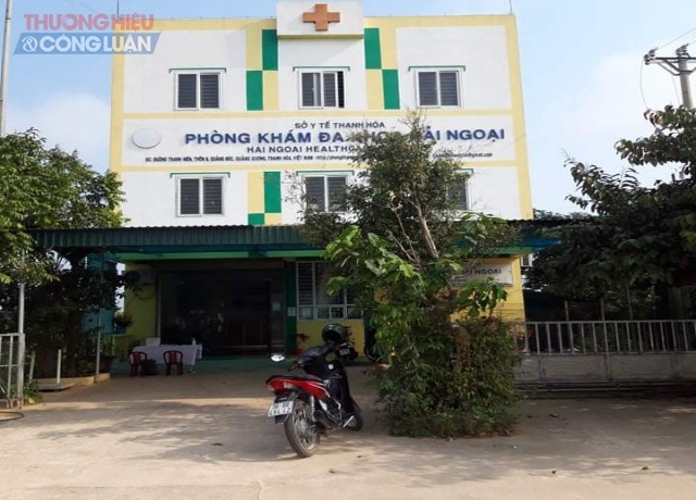 Phòng khám Đa khoa Hải Ngoại, địa chỉ tại Thôn 8, xã Quảng Đức, huyện Quảng Xương