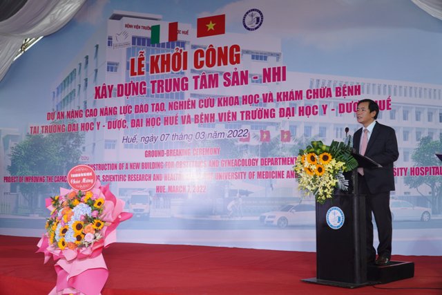 Ông Nguyễn Văn Phương, Chủ tịch UBND tỉnh Thừa Thiên Huế phát biểu tại Lễ khởi công