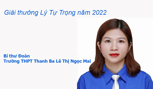 Bí thư Đoàn Trường THPT Thanh Ba Lê Thị Ngọc Mai