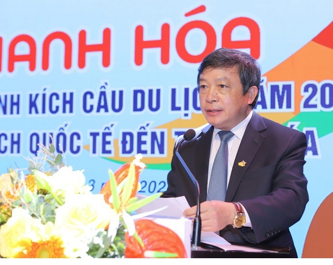 Ông Đoàn Văn Việt, Thứ trưởng Bộ VH, TT&DL phát biểu tại buổi lễ