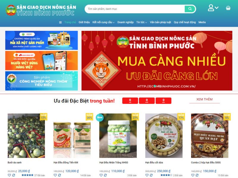 Bình Phước ban hành Quy chế mới về hoạt động Sàn giao dịch nông sản Bình Phước