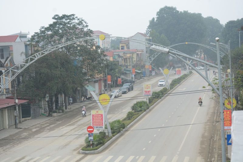 Một góc thị trấn Thọ Xuân, huyện Thọ Xuân, tỉnh Thanh Hóa.