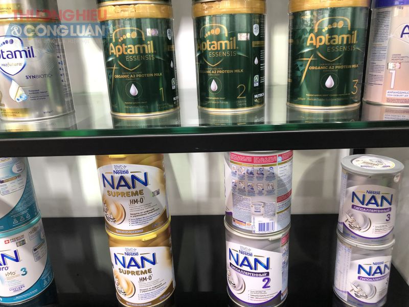 Một số sản phẩm sữa khác cũng không có nhãn dãn tiếng Việt