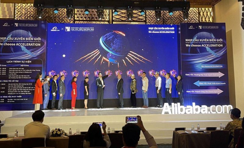 Ra mắt Gian hàng Việt Nam - Vietnam Pavilion trên Alibaba.com vào ngày 18/3. Ảnh: TL