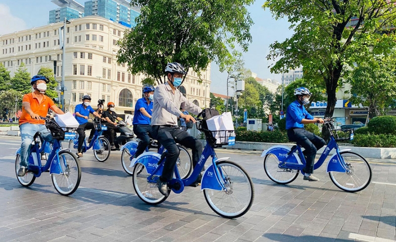 TP. Hồ Chí Minh sẽ mở rộng dịch vụ xe đạp công cộng trên 5 quận