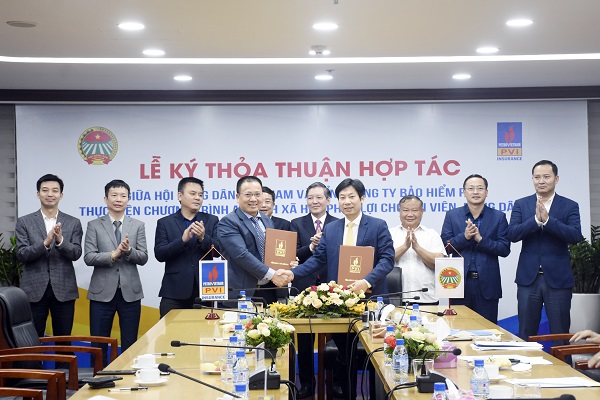 Lễ ký kết thỏa thuận hợp tác giữa Bảo hiểm PVI với Trung ương Hội Nông dân Việt Nam