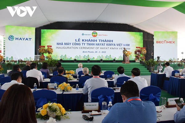 Thủ tướng Phạm Minh Chính dự lễ khánh thành dự án Nhà máy Hayat Kimya (Việt Nam)
