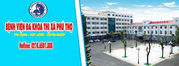 Bệnh viện Đa khoa thị xã Phú Thọ nhìn từ bên ngoài vào