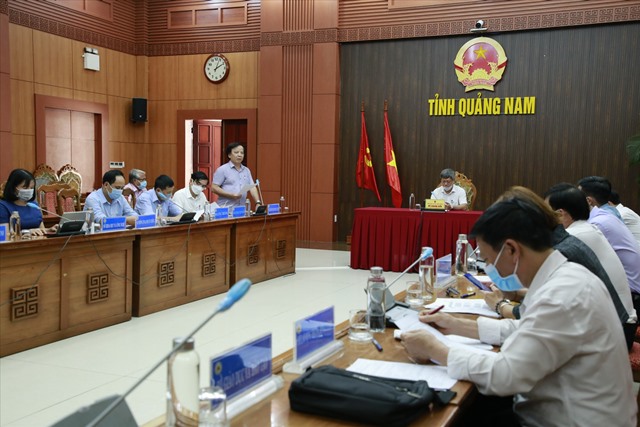 Đại biểu thảo luận công tác tổ chức TechFest Quảng Nam 2022. Ảnh: T.C