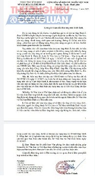 C&ocirc;ng văn số 310/SVHTT-KHTTcủa Sở VH&TT B&igrave;nh Định.