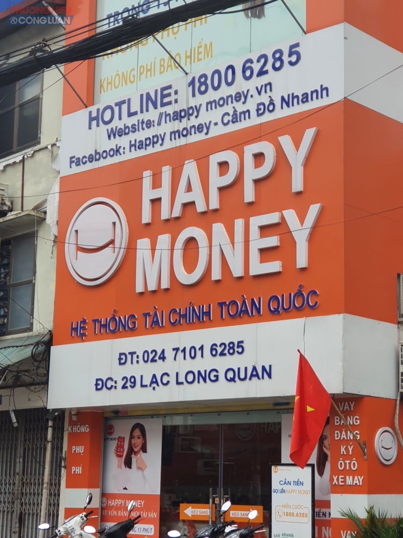 Một cơ sở trong chuỗi hệ thống tài chính toàn quốc HappyMoney trên địa bàn TP. Hà Nội