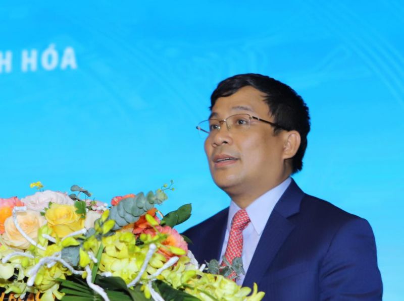 Thứ trưởng Thường trực Bộ Ngoại giao Nguyễn Minh Vũ phát biểu tại hội nghị