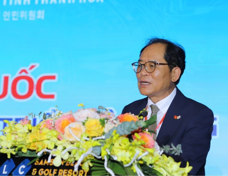 Ngài Park Noh-wan, Đại sứ Hàn Quốc tại Việt Nam phát biểu tại hội nghị